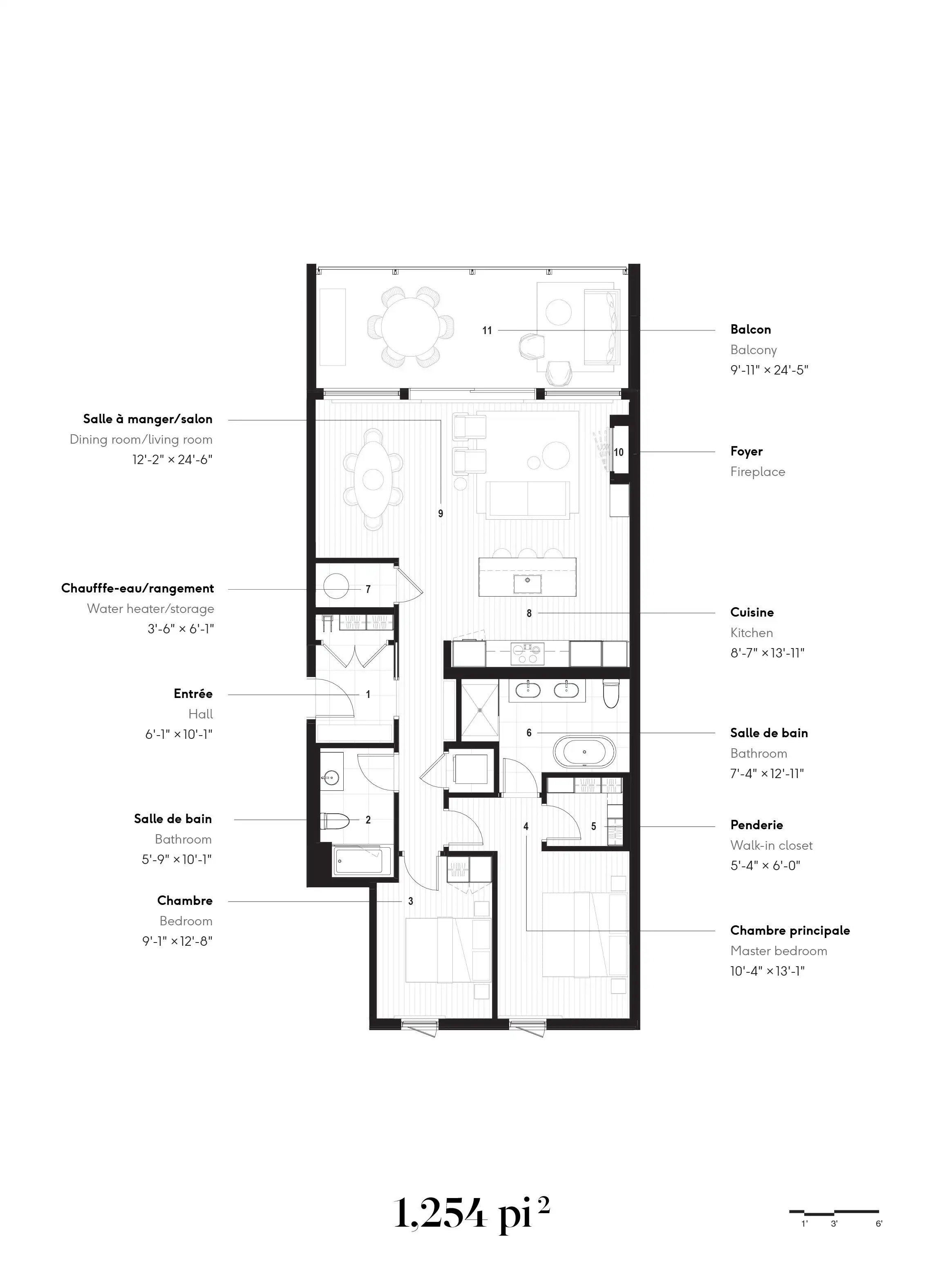 Photorealist render of unit: A1, Les Roches Perchées