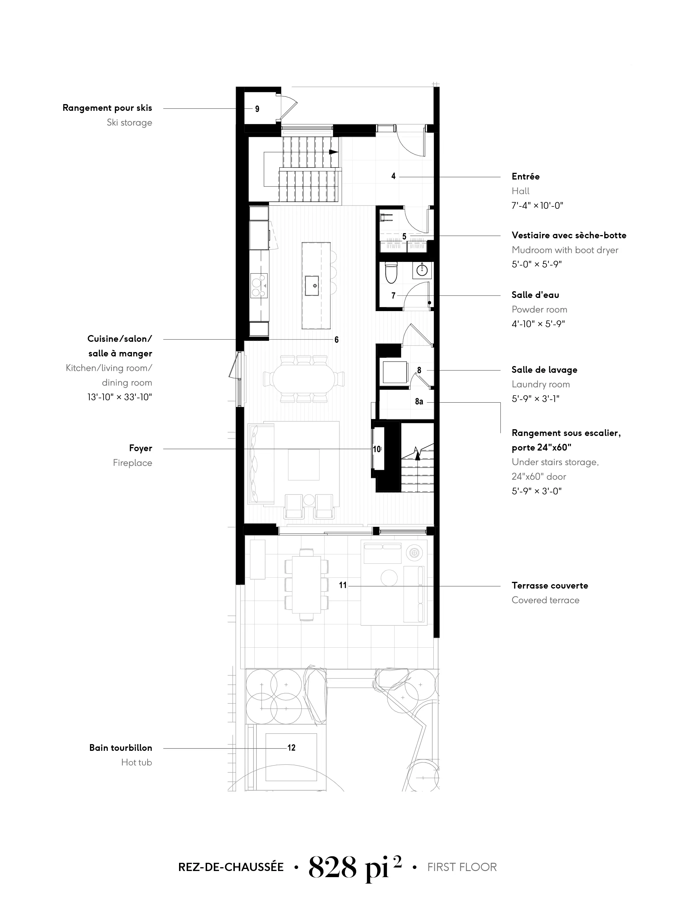 Photorealist render of unit: E1, Le Chant des Cîmes